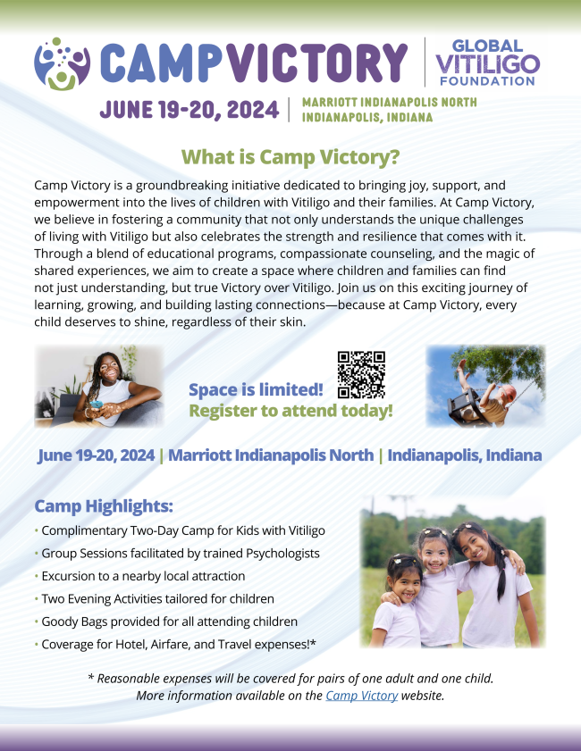 Vitiligo Camp Victory 2024 Indianapolis 