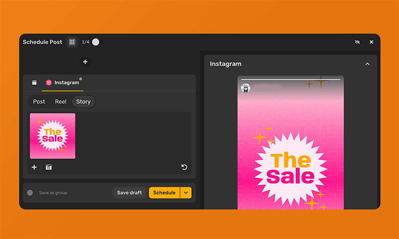 Schedule Instagram Stories