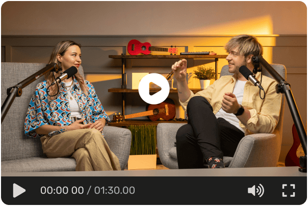 Clipes de vídeo gerados por IA